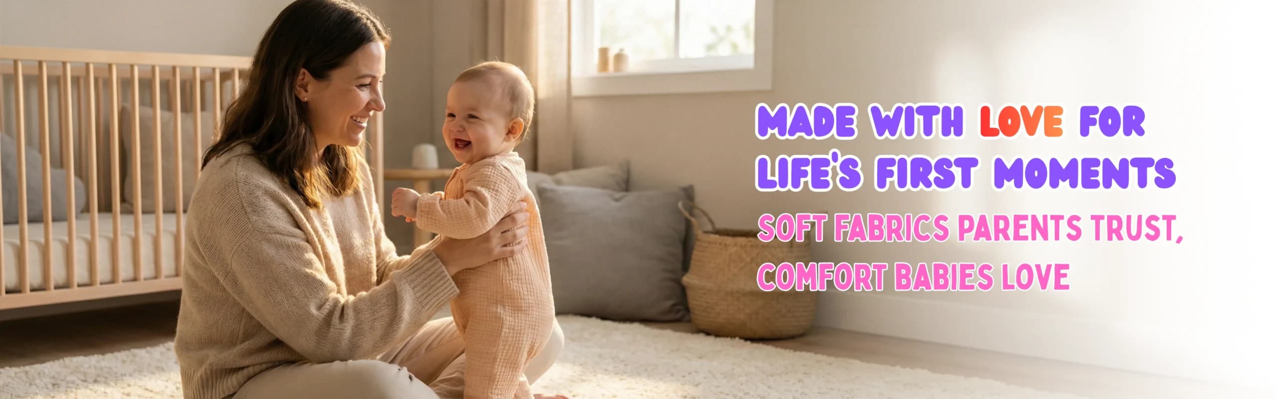 Indian artisan carefully weaving pure cotton fabric for Trooms kidswear